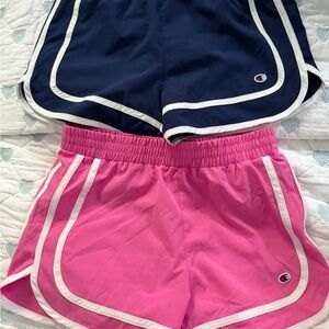 Champion Athletic Shorts in Pink and Navy